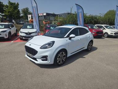 Voir le détail de l'offre de cette FORD Puma 1.0 Flexifuel 125ch S&S mHEV ST-Line de 2023 en vente à partir de 235.31 €  / mois
