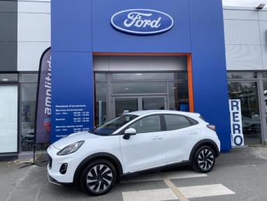 Voir le détail de l'offre de cette FORD Puma 1.0 Flexifuel 125ch S&S mHEV Titanium de 2024 en vente à partir de 221.54 € / mois